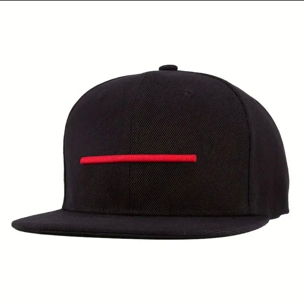 1pc Men's One Line Embroidered Adjustable Baseball Cap